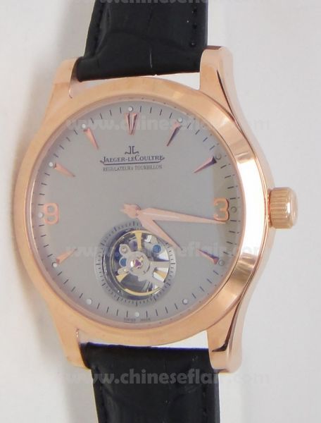 JAEGER-LECOULTRE REGULATOR TOURBILLON ROSE GOLD WATCH